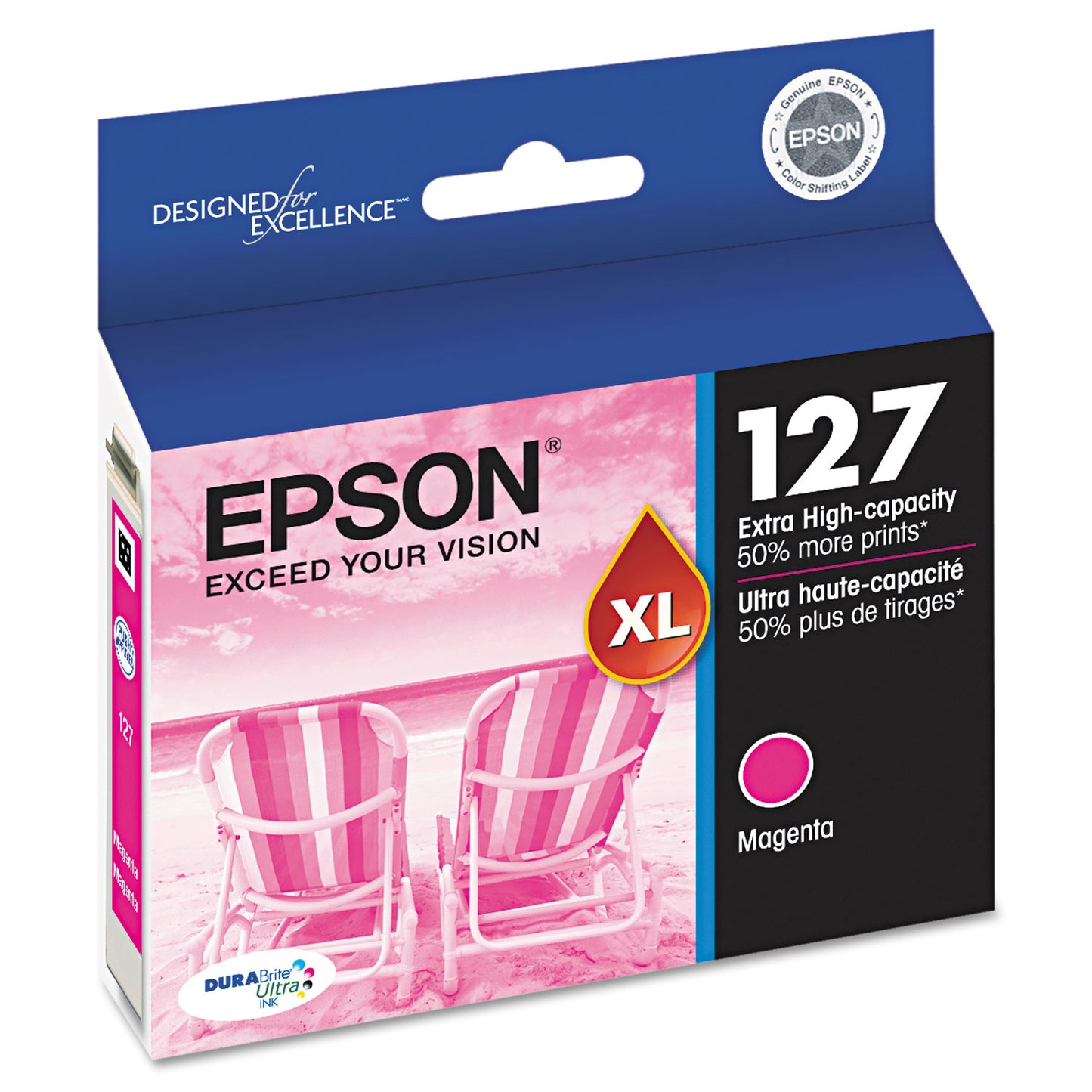 Epson® T127320-S (127) DURABrite Ultra Extra High-Yield Ink, Magenta (EPST127320S)