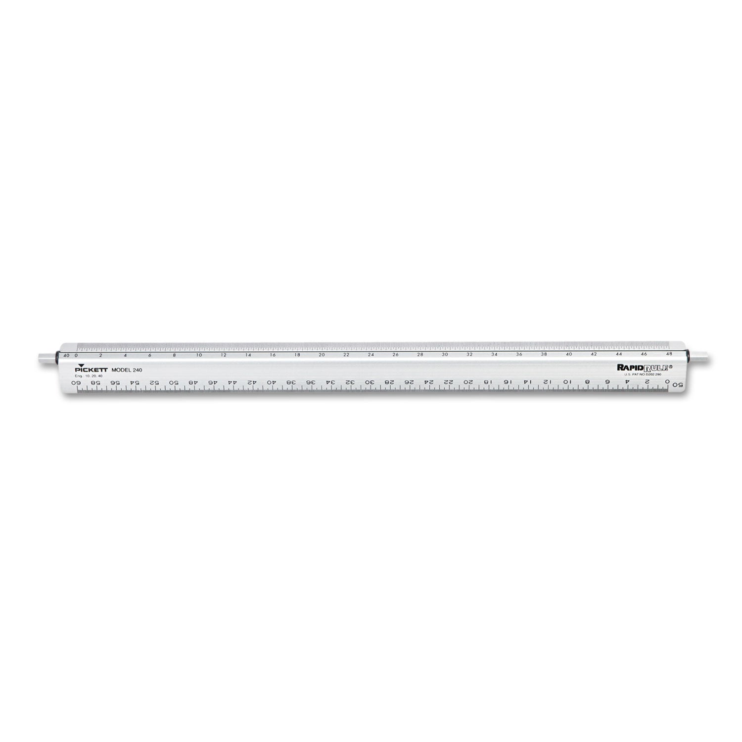 Chartpak® Adjustable Triangular Scale Aluminum Engineers Ruler, 12