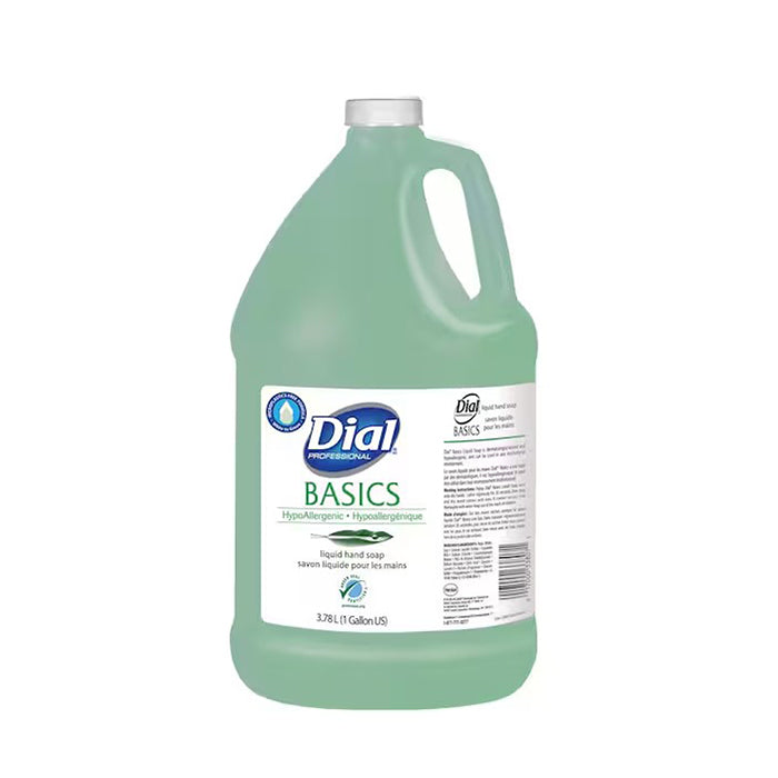 Dial® Professional Basics Hypoallergenic Liquid Hand Soap, Green, 1 Gallon (12800255)