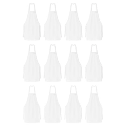 Hospeco® Mariposa Bib Apron 33x30 White, 12/Pack (HOSAPRN-W-SPUN)