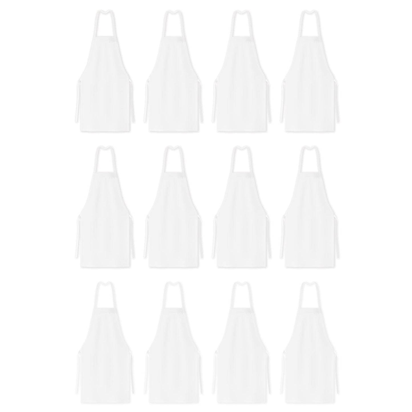 Hospeco® Mariposa Bib Apron 33x30 White, Case of 48 (HOSAPRN-W-SPUN-CS)