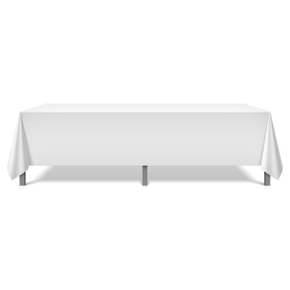 Hospeco® Mariposa Tablecloth 52x114 White, 24/Case (HOSTL-52X114-WHITE-CS)