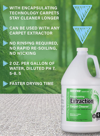 Hospeco® Structured by Nature™ Encapsulating Extraction Carpet Cleaner, 4x1 Gallon (HOS128SBNEXT)