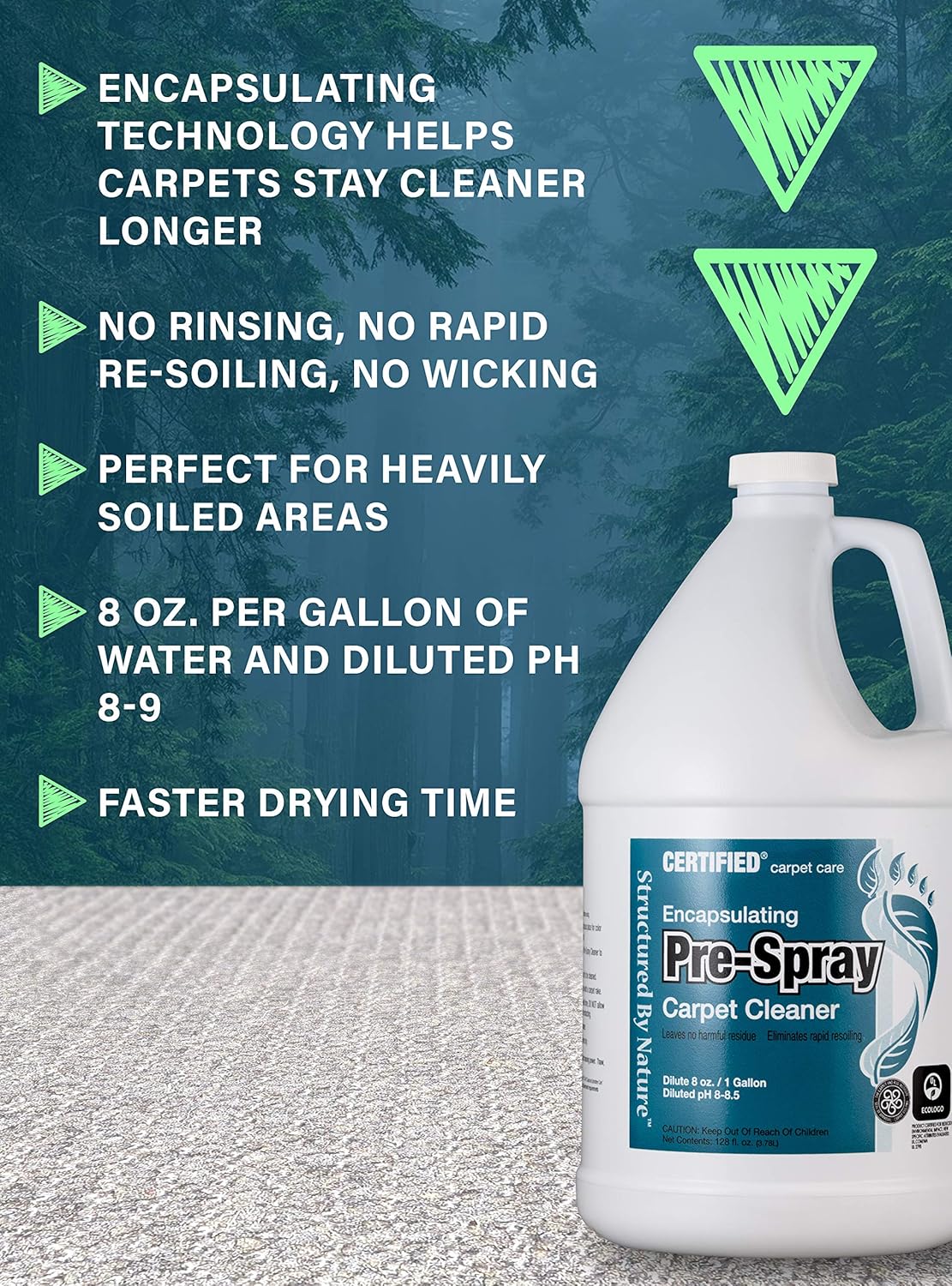 Hospeco® Structured by Nature™ Encapsulating Pre-Spray Treatment, 4x1 Gallon (HOS128SBNSPT)