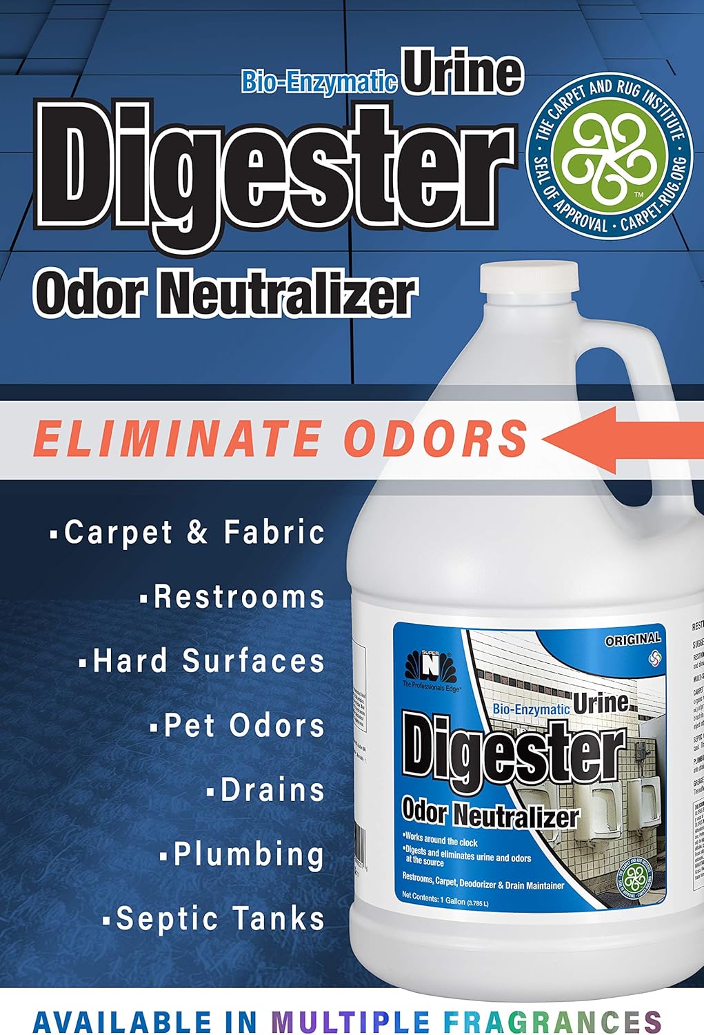 Hospeco® BEON Odor Neutralizing Urine Digester, Original Gallon, Case of 4 (HOS128ZYM)