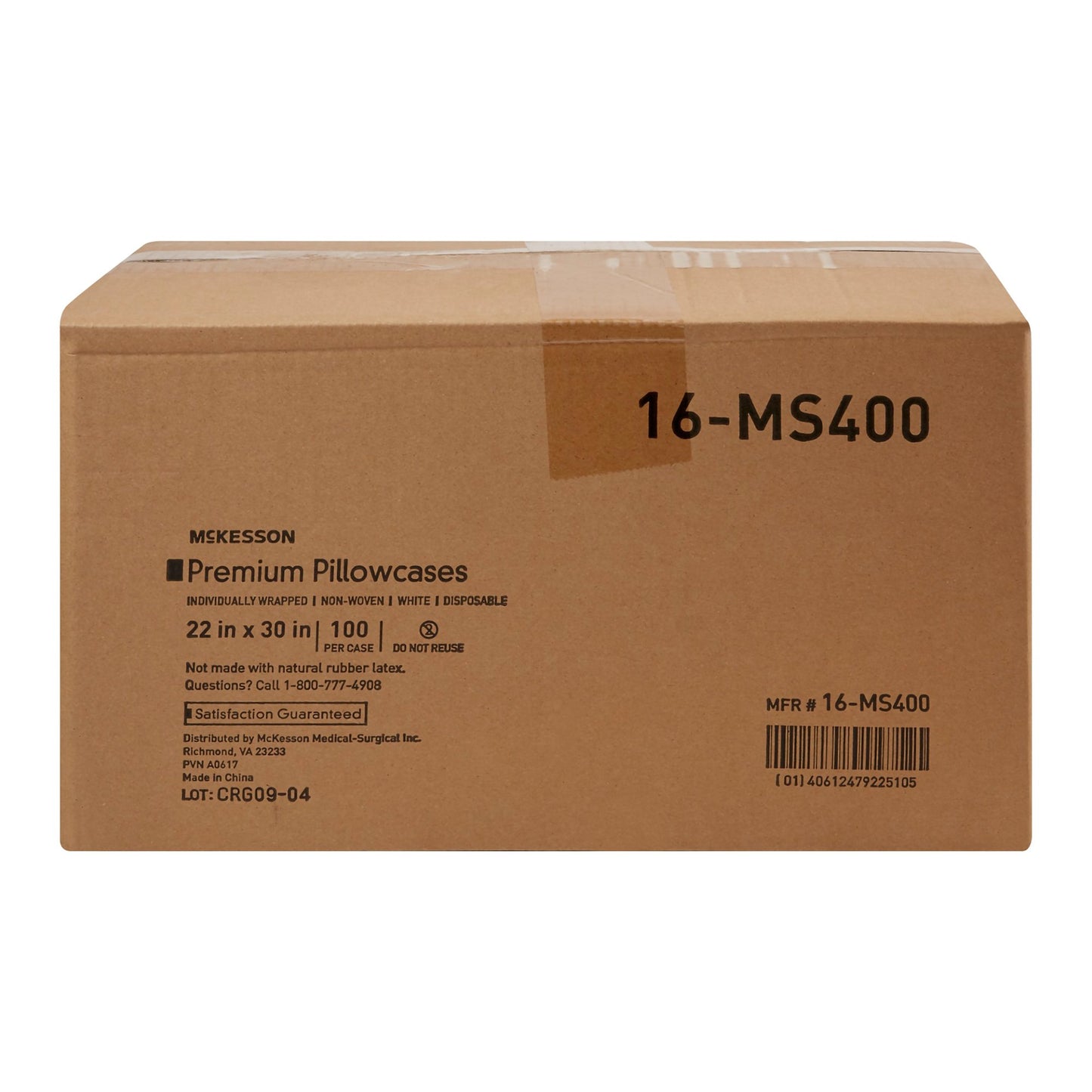 McKesson Pillowcase Standard White Disposable (1081637_CS)