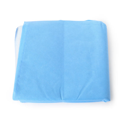 QUICK CHECK* H400 Sterilization Wrap White / Blue 36 X 36 Inch Dual Layer SMS Polypropylene Steam / EO Gas / Hydrogen Peroxide (809429_CS)