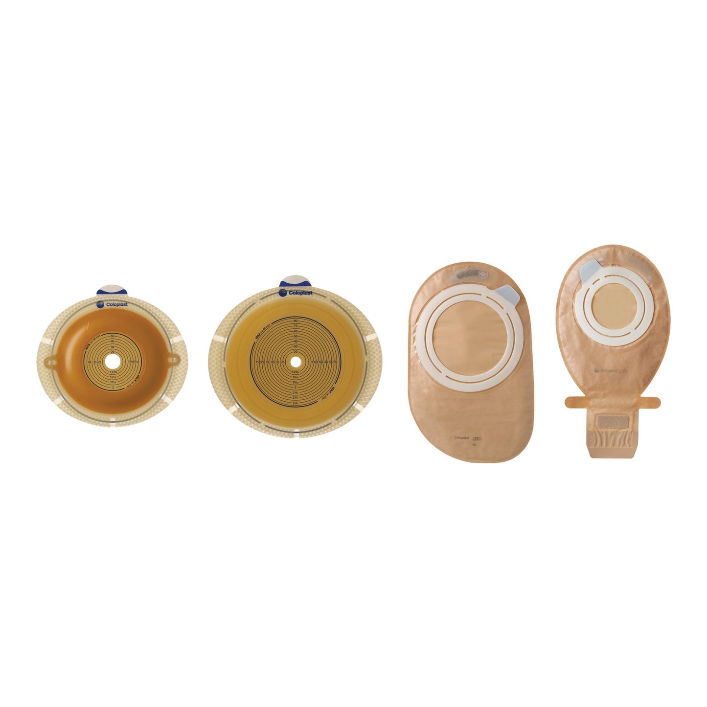 Sensura® Flex Ostomy Barrier Trim to Fit, Standard Wear Double Layer Adhesive 50 mm Flange Red Code System 5/8 to 1-3/4 Inch Opening (680862_BX)