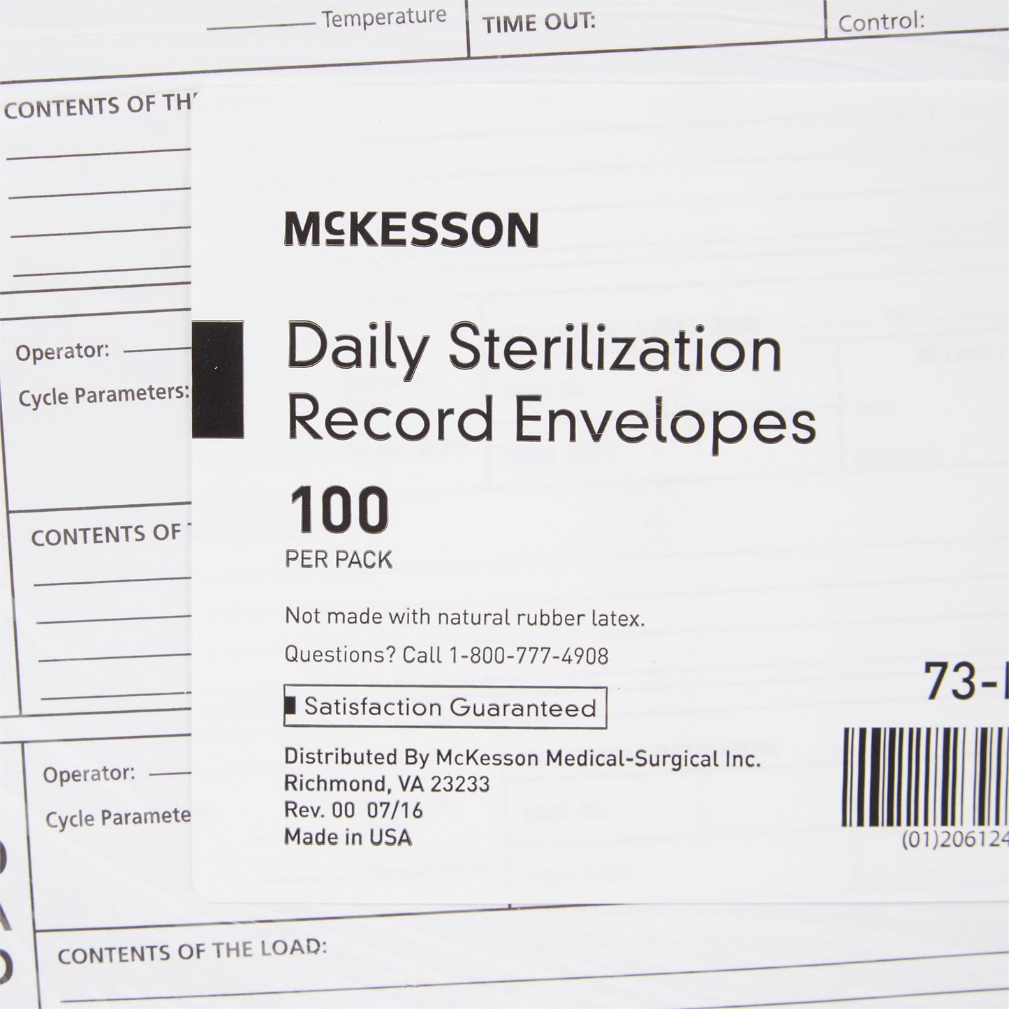 McKesson Sterilization Record Envelope McKesson (524898_PK)