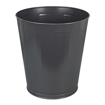 Impact® Round Metal Wastebasket, 28 Quart, Gray, 6/Case (IMP1302-3)