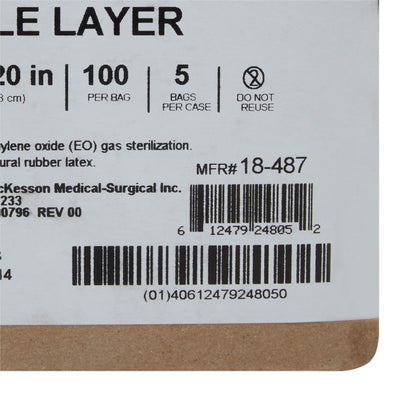 McKesson Sterilization Wrap Blue 20 X 20 Inch Single Layer Cellulose Steam / EO Gas (1156125_CS)