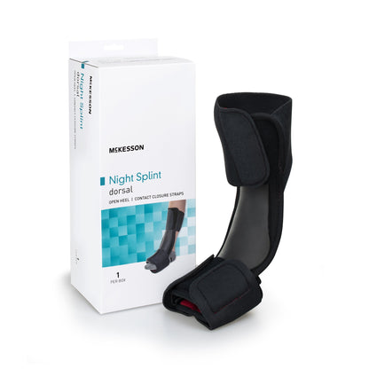 McKesson Dorsal Night Splint Large / X-Large Hook and Loop Closure Male 9 to 14 / Female 10 to 15 Foot (1159122_EA)