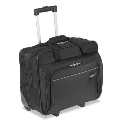 Targus® Rolling Laptop Case, 1200D Polyester, Fits Devices Up to 16", Polyester, 16.5 x 7.5 x 14, Black (TRGTBR003US)