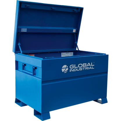 Global Industrial Jobsite Chest, 28 Cu. Ft., Steel, Blue (WB133723)