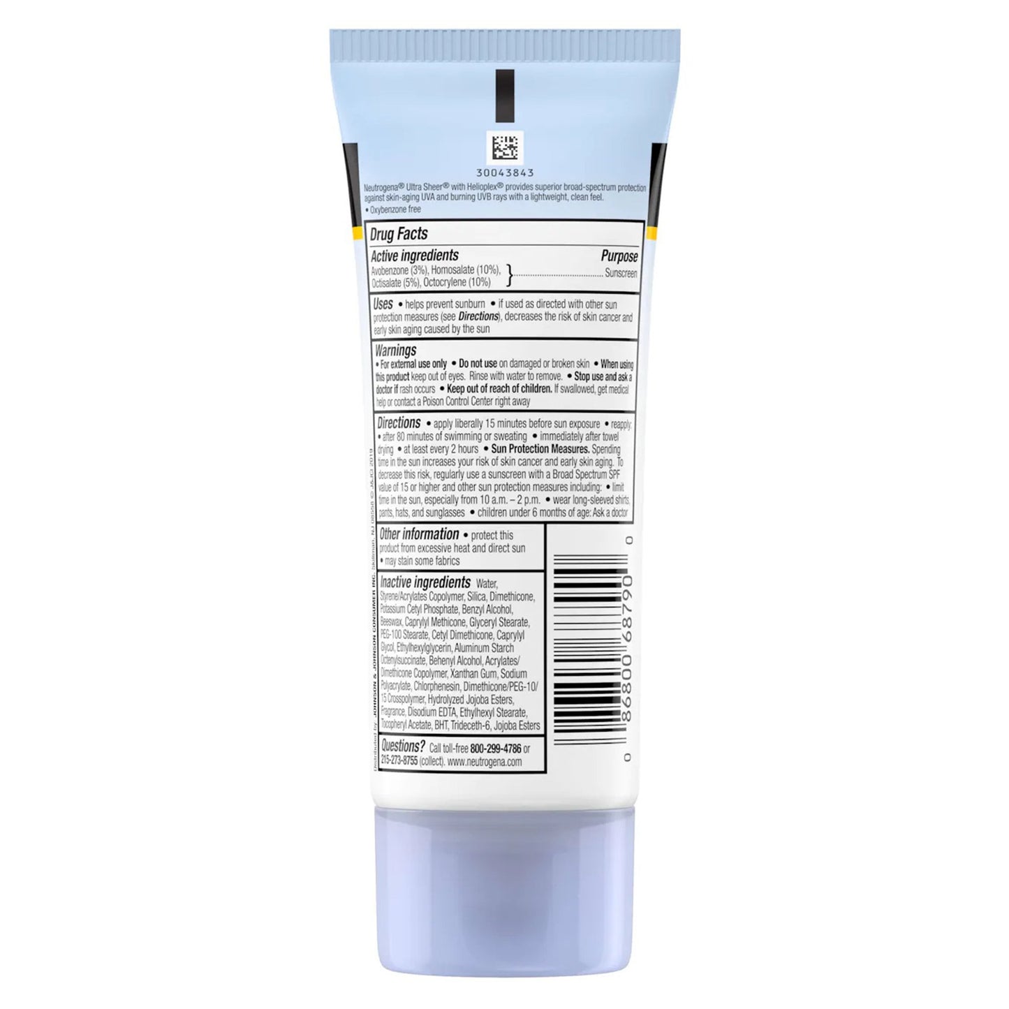 Neutrogena® Ultra Sheer® Sunscreen SPF 55 Lotion 3 oz. Tube (546698_EA)
