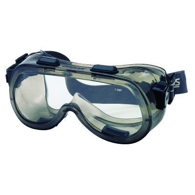 MCR Safety Verdict Goggles, Clear/Smoke, Antifog, Scratch Resistant, Elastic Strap (135-2410)