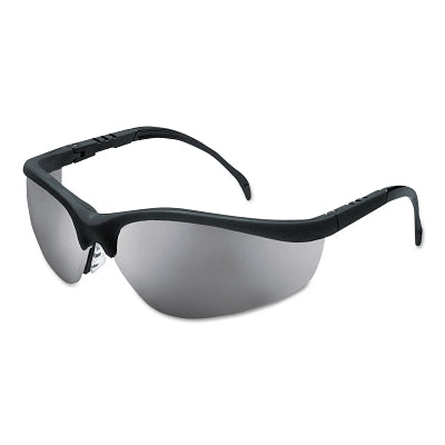 MCR Safety Klondike® KD1 Series Protective Eyewear, Silver Mirror Polycarbonate Lens, Duramass® Hard Coat, Black Nylon Frame (135-KD117)