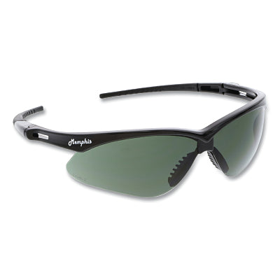 MCR Safety Memphis MP1 Safety Glasses, Gray G14, Polycarbonate Lens, Duramass® Scratch Resistant Coating, Black Frame/Temple (135-MP112G)