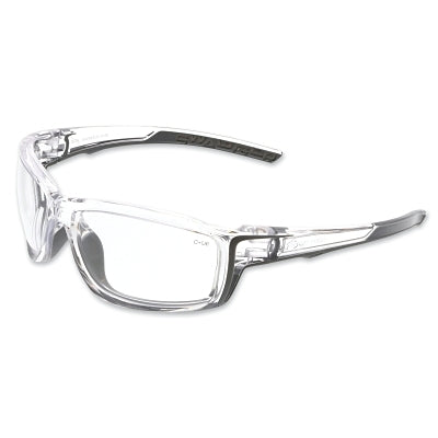 MCR Safety Swagger® SR4 Safety Glasses, Polycarbonate, Duramass® Hard Coat, White/Orange Frame, Fire Mirror Lens (135-SR410)