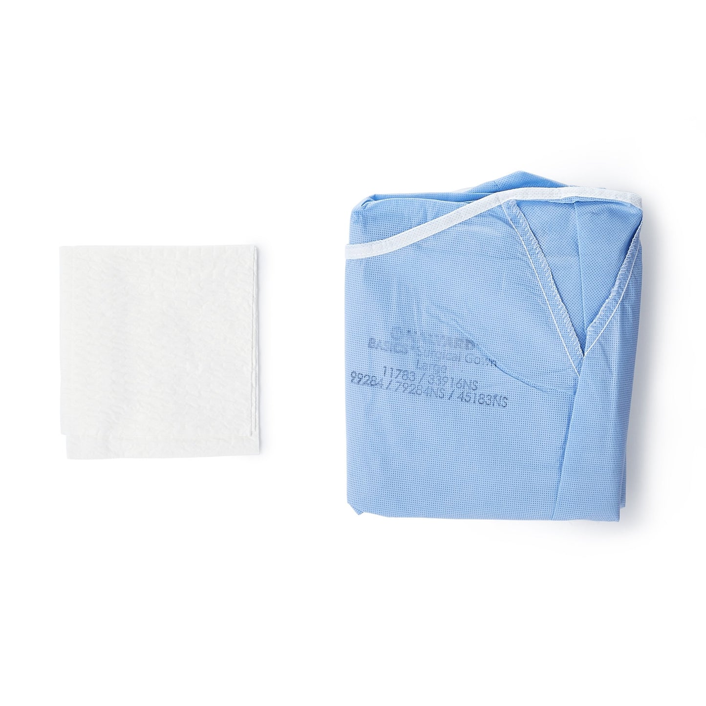 Halyard Basics Non-Reinforced Surgical Gown with Towel Large Blue Sterile Disposable (654134_EA)