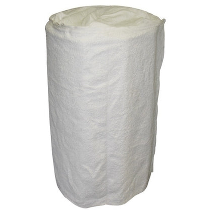 Non-Branded New Terry Rags, Roll, White, 36x150 9.5 oz, 1 Roll (HOS13650)