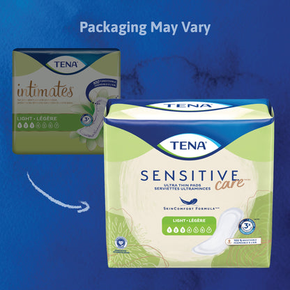 TENA Sensitive Care™ Ultra Thin Light Bladder Control Pad 10 Inch Length Light Absorbency Dry-Fast Core™ One Size Fits Most (1059446_CS)