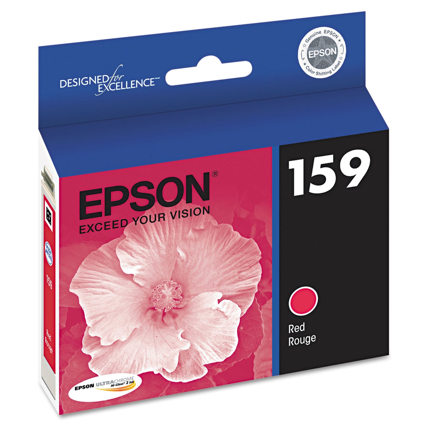 Epson® T159720 (159) UltraChrome Hi-Gloss 2 Ink, Red (EPST159720)