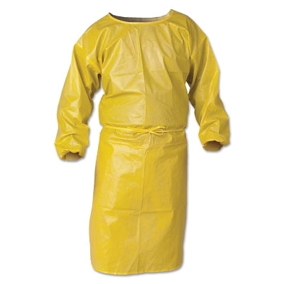 Ansell A70 Chemical Spray Protection Smocks, 44 in, Yellow (412-09829)