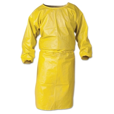 Ansell A70 Chemical Spray Protection Smocks, 52 in, Polypropylene, Yellow (412-09830)