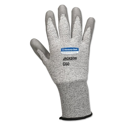 Ansell G60 Level 3 Cut Resistant Gloves with Dyneema Fiber, Large, Grey (412-13825)