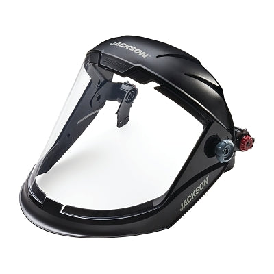SureWerx® MAXVIEW™ Series Premium Face Shields with Slotted Hard Hat Adaptor, AF/Clear, 9 in H x 13-1/4 in L (138-14203)