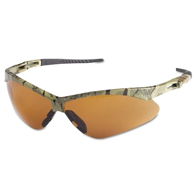 Ansell V30 Nemesis™ Safety Glasses, Bronze, Polycarbonate Lens, Uncoated, Camouflage Frame/Temples, Nylon (412-19644)