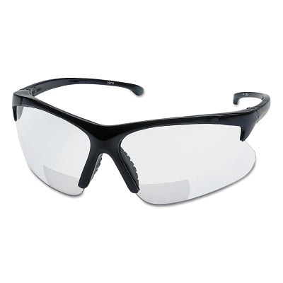 Kimberly-Clark V60 30-06 Rx Readers Prescription Safety Glasses, Clear Polycarbonate Lens, Hardcoated, Black, Nylon, +1.5 (412-19878)