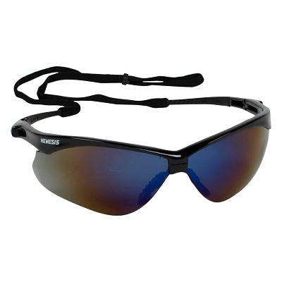 Ansell V30 Nemesis™ CSA Safety Glasses, Blue Mirror, Polycarbonate Lens, Uncoated, Black Frame/Temples, Nylon (412-20382)