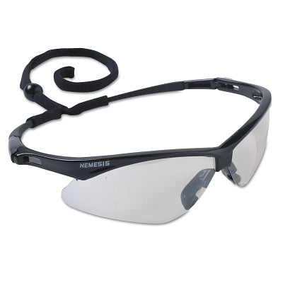 Ansell V30 Nemesis™ Safety Glasses, Indoor/Outdoor, Polycarbonate Lens, Uncoated, Black Frame/Temple, Nylon (412-25685)
