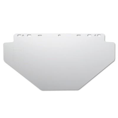 SureWerx® F20 Polycarbonate Faceshield, 4200, Uncoated, Clear, K Shape, Unbound, 10 in L x 20 in H (138-29098)