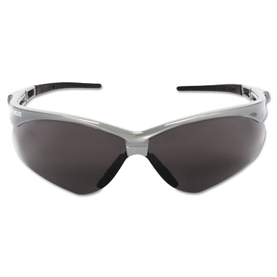 Ansell V30 Nemesis™ Safety Glasses, Smoke, Polycarbonate Lens, Anti-Fog, Silver Frame/Black Temples, Nylon (412-47383)