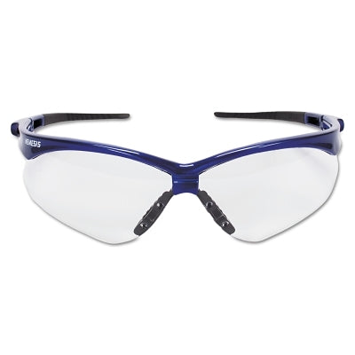 Ansell V30 Nemesis™ Safety Glasses, Clear, Polycarbonate Lens, Anti-Fog, Metallic Blue Frame/Black Temples, Nylon (412-47384)