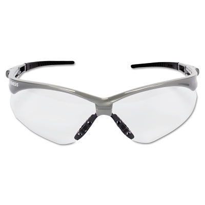 Ansell V30 Nemesis™ Safety Glasses, Clear, Polycarbonate Lens, Anti-Fog, Silver Frame/Black Temples, Nylon (412-47388)