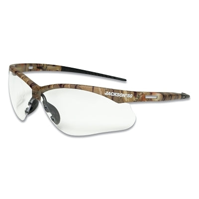 SureWerx® SG Series Safety Glasses, Clear Poly Lens, Sta-Clear™ Anti-Fog, Camo Poly Half-Frame (138-50012)