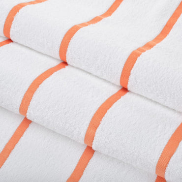 Hospeco® Las Rayas Beach Towel 30x60 Orange, 24/Case (HOSBT-HS3060-15OR-CS)