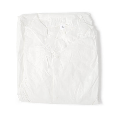 Contec® CritiGear™ Cleanroom Lab Coat White Large Knee Length Microporous Fabric Disposable (1128928_BG)