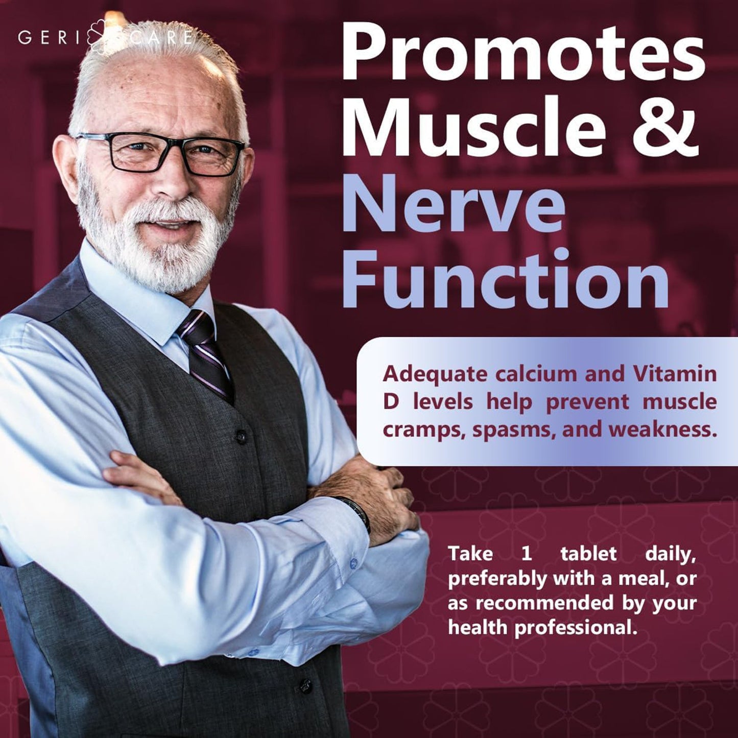 Geri-Care® Vitamin Supplement Vitamin D3 400 IU Strength Tablet 100 per Bottle (682942_CS)
