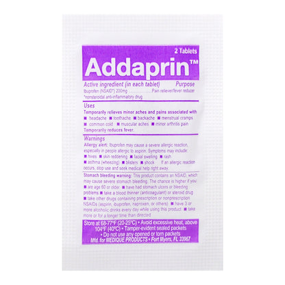 Addaprin™ Pain Relief 200 mg Strength Ibuprofen Tablet 250 per Box (769188_BX)