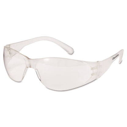 MCR™ Safety Checklite Safety Glasses, Frameless, Clear Single Lens, 12/Box (CRWCL010BX)