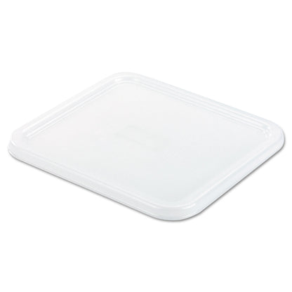 Rubbermaid® Commercial SpaceSaver Square Container Lids, 8.8 x 8.75, White, Plastic (RCP6509WHI)
