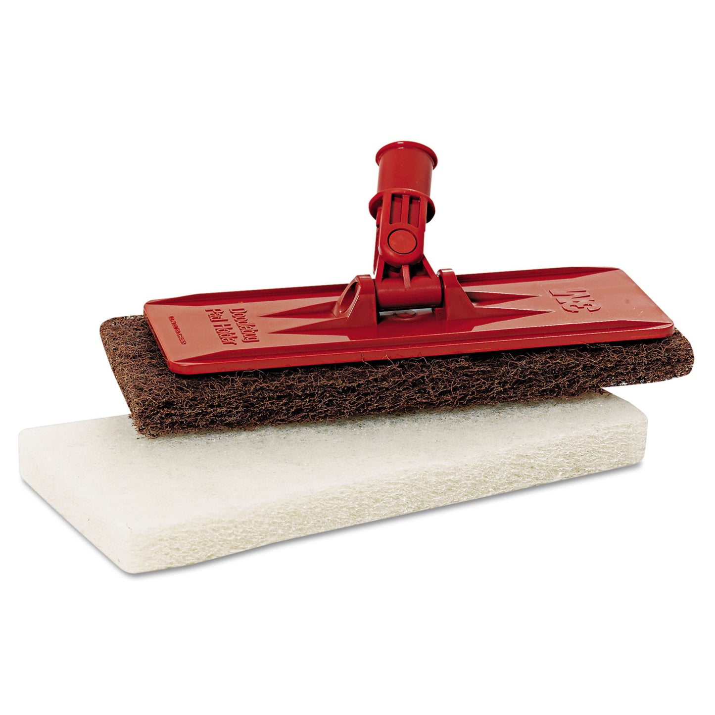 3M™ Doodlebug White Utility and Burnish Pads, 4.62 x 10, White, 10/Carton (MMM08003B)