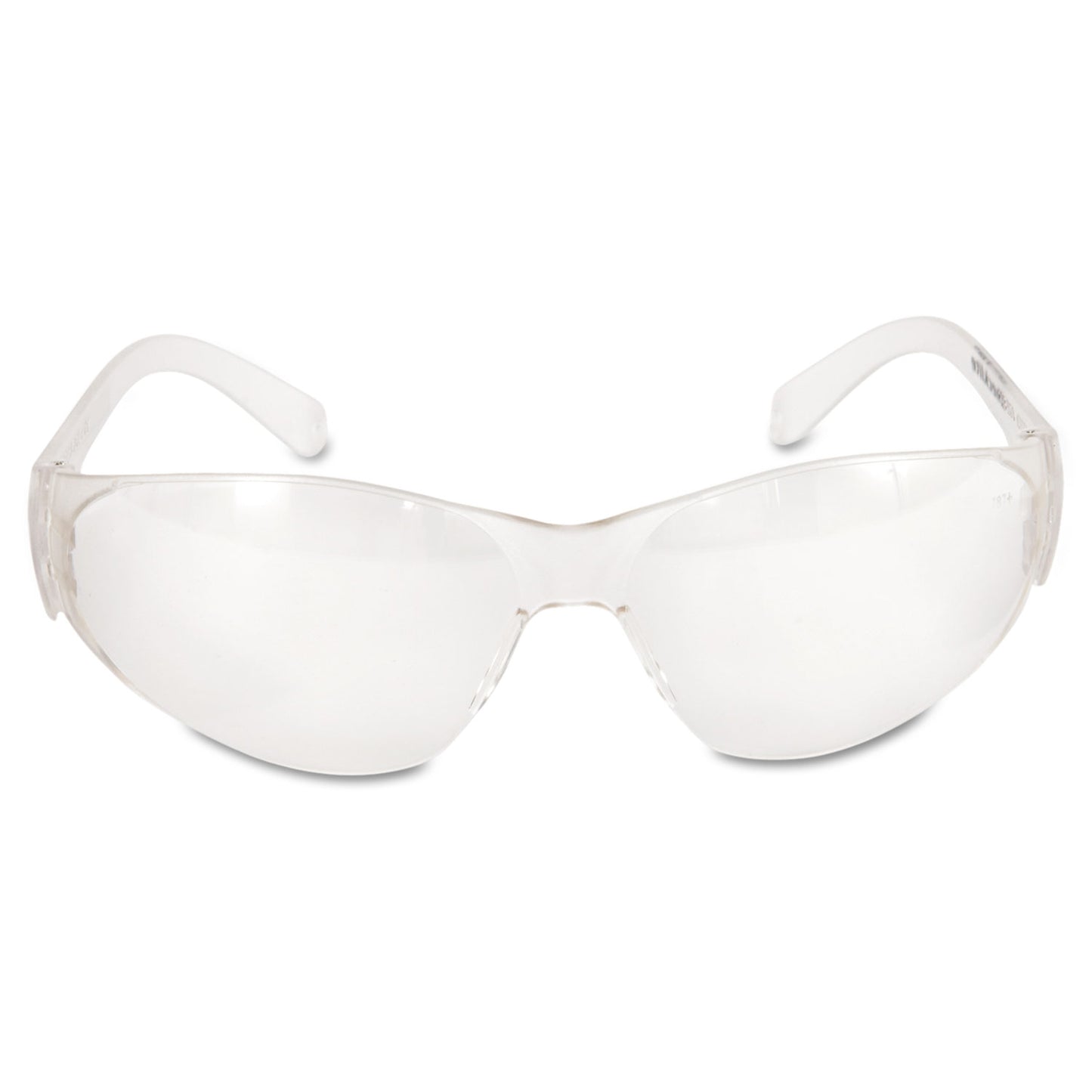 MCR™ Safety Checklite Safety Glasses, Frameless, Clear Single Lens, 12/Box (CRWCL010BX)