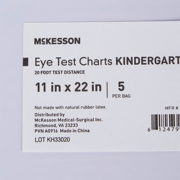 McKesson Preschool Eye Test Chart 20 Foot Distance Acuity Test (1038454_EA)