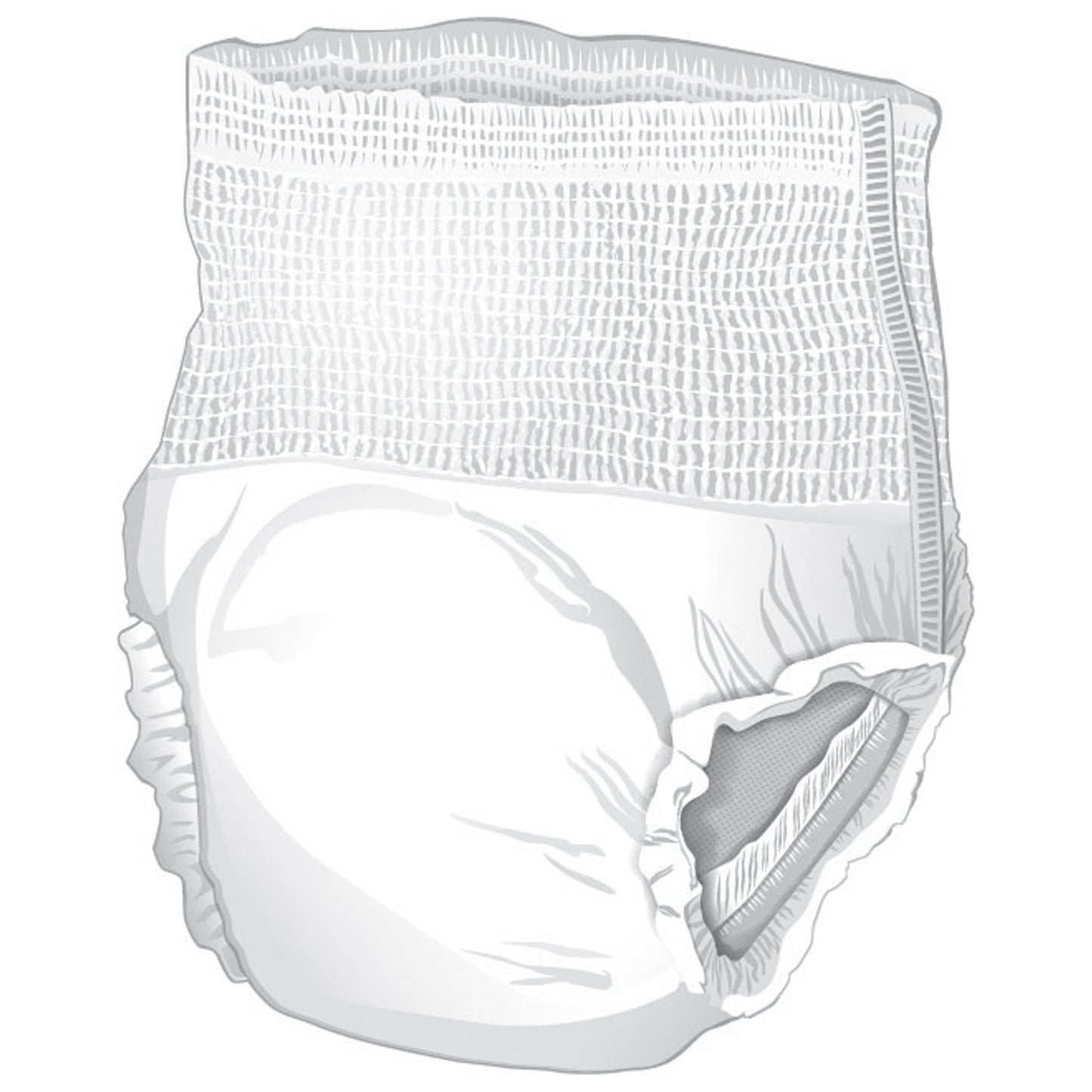 McKesson Unisex Adult Absorbent Underwear Pull On with Tear Away Seams X-Large Disposable Heavy Absorbency (1123837_CS)